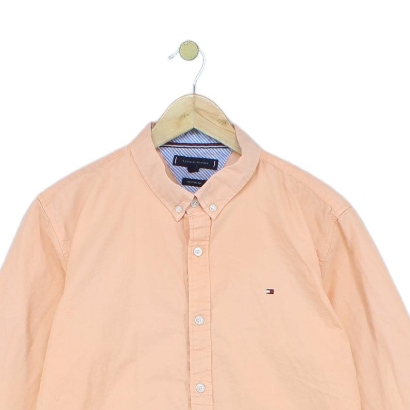 Mens Shirt Slim Fit Button Up Long Sleeve