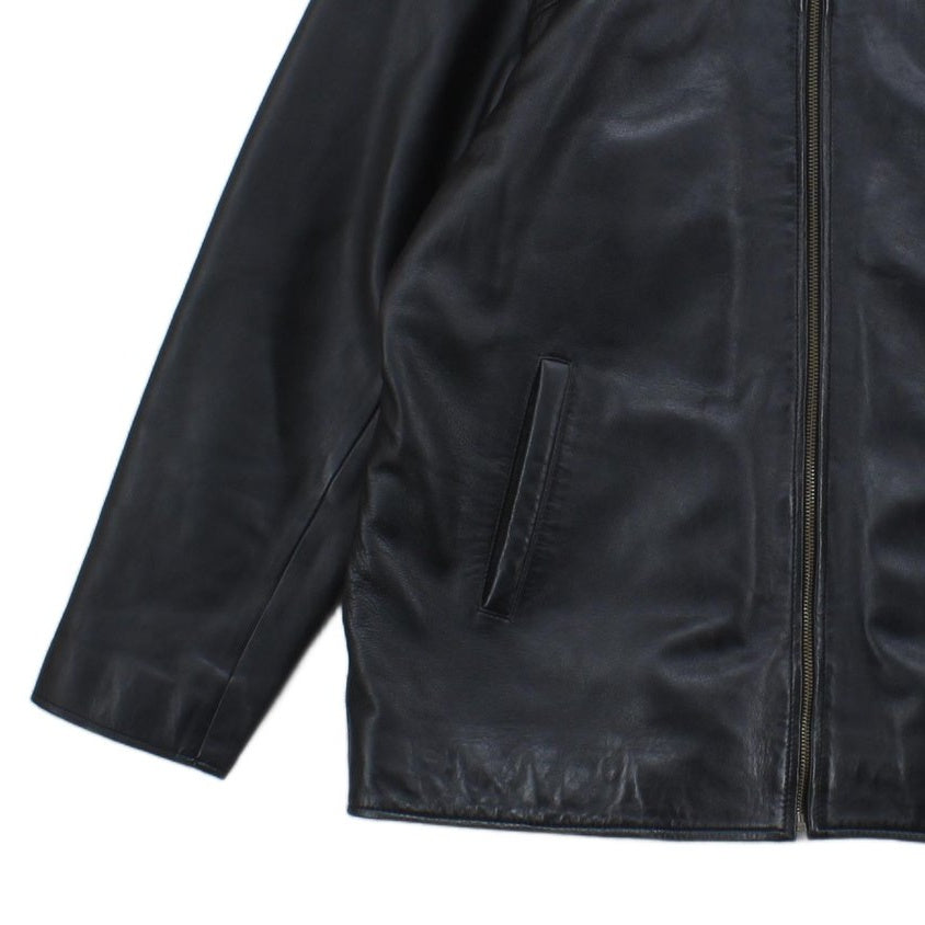Mens Leather Jacket Biker