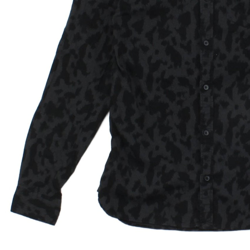 Mens Patterned Shirt Button Up Slim Fit