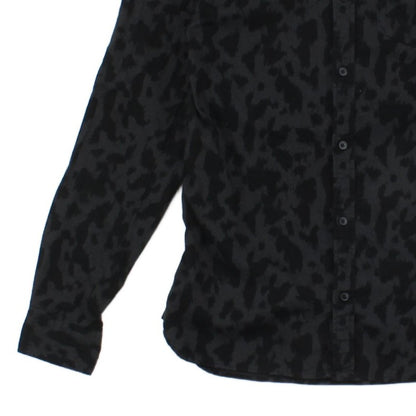 Mens Patterned Shirt Button Up Slim Fit