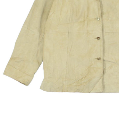 Womens Suede Leather Blazer
