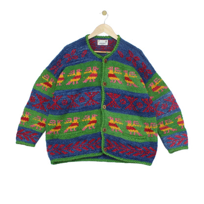 Womens Cardigan Knitted Chunky Knit