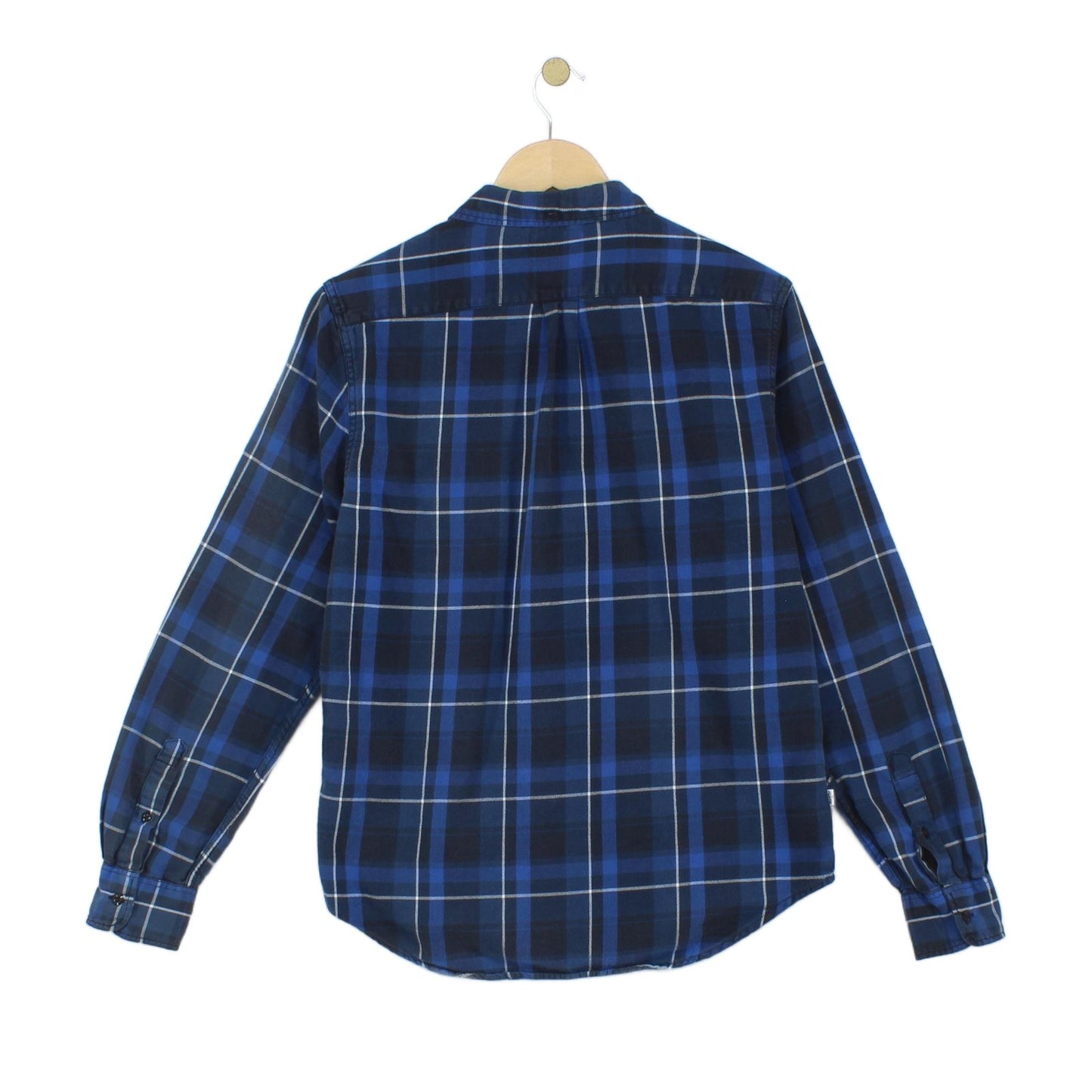 Mens Plaid Shirt Slim Fit Button Up Long Sleeve