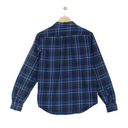 Mens Plaid Shirt Slim Fit Button Up Long Sleeve