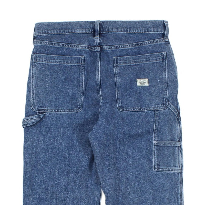 Mens Carpenter Jeans Baggy Denim Double Knee