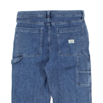Mens Carpenter Jeans Baggy Denim Double Knee