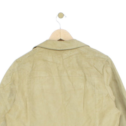 Womens Suede Leather Blazer
