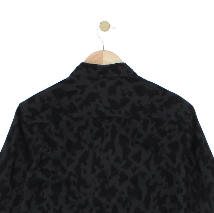 Mens Patterned Shirt Button Up Slim Fit
