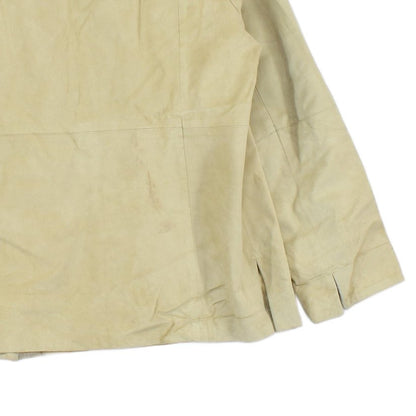 Womens Suede Leather Blazer