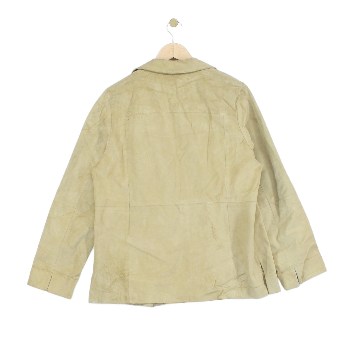 Womens Suede Leather Blazer