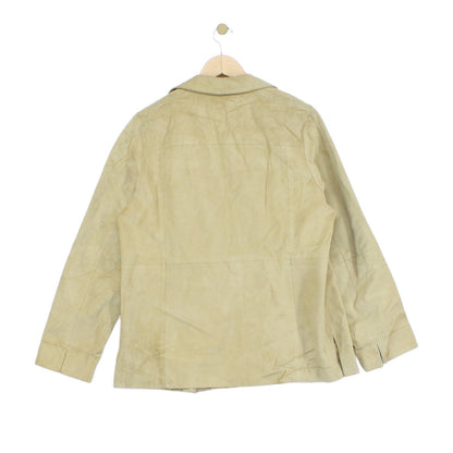 Womens Suede Leather Blazer