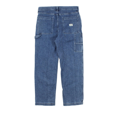 Mens Carpenter Jeans Baggy Denim Double Knee