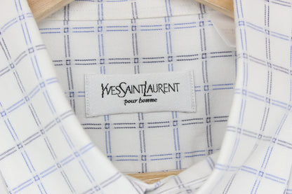 Mens Check Shirt Long Sleeve Formal