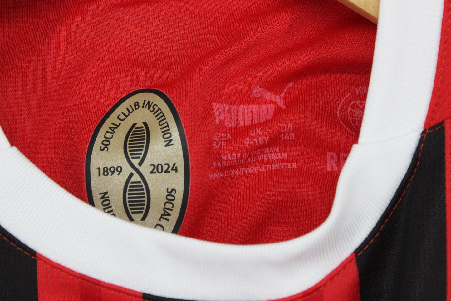 Boys Ac Milan 2024-25 Football Shirt Home Jersey