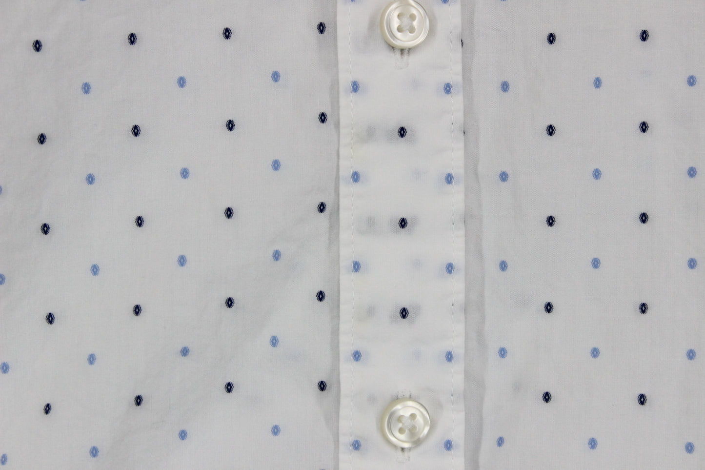 Mens Polka Dot Shirt Regular Fit Long Sleeve