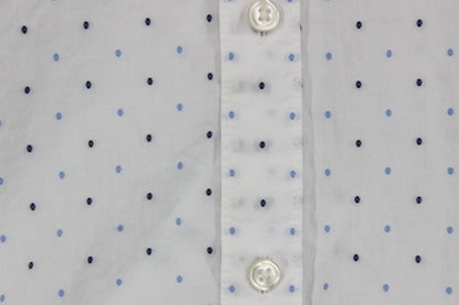 Mens Polka Dot Shirt Regular Fit Long Sleeve