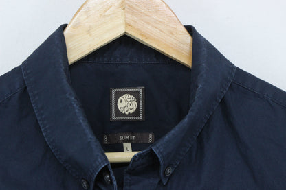 Mens Shirt Slim Fit Button Up Long Sleeve