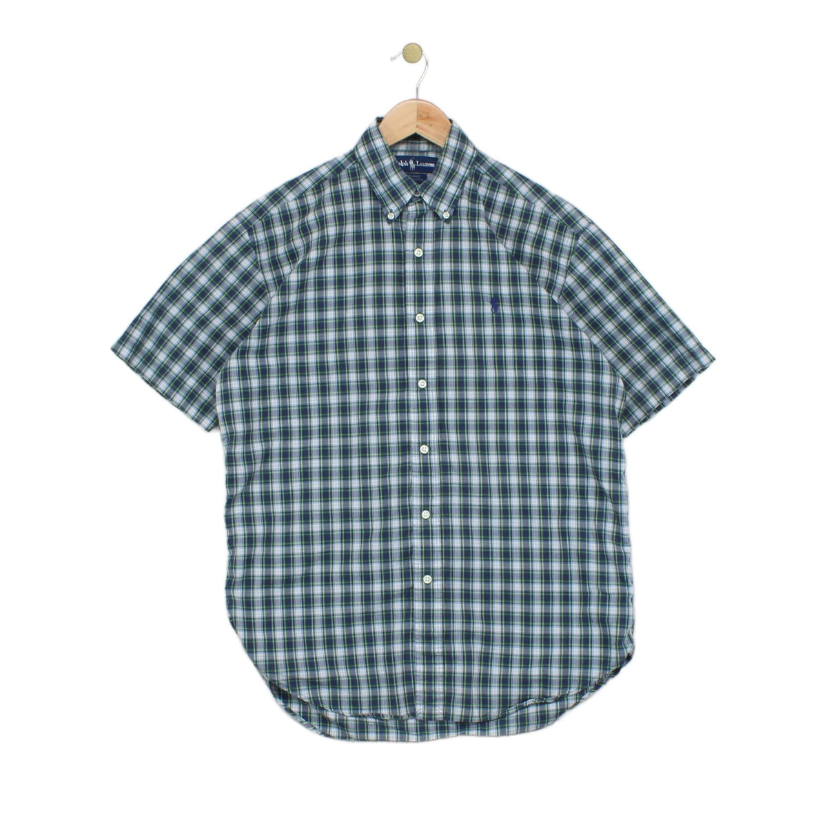 Mens Shirt  Short Sleeve Check