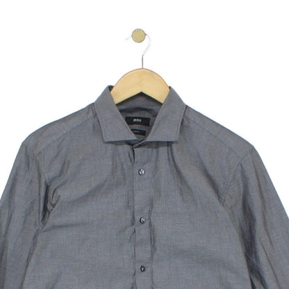 Mens Shirt Slim Fit Long Sleeve