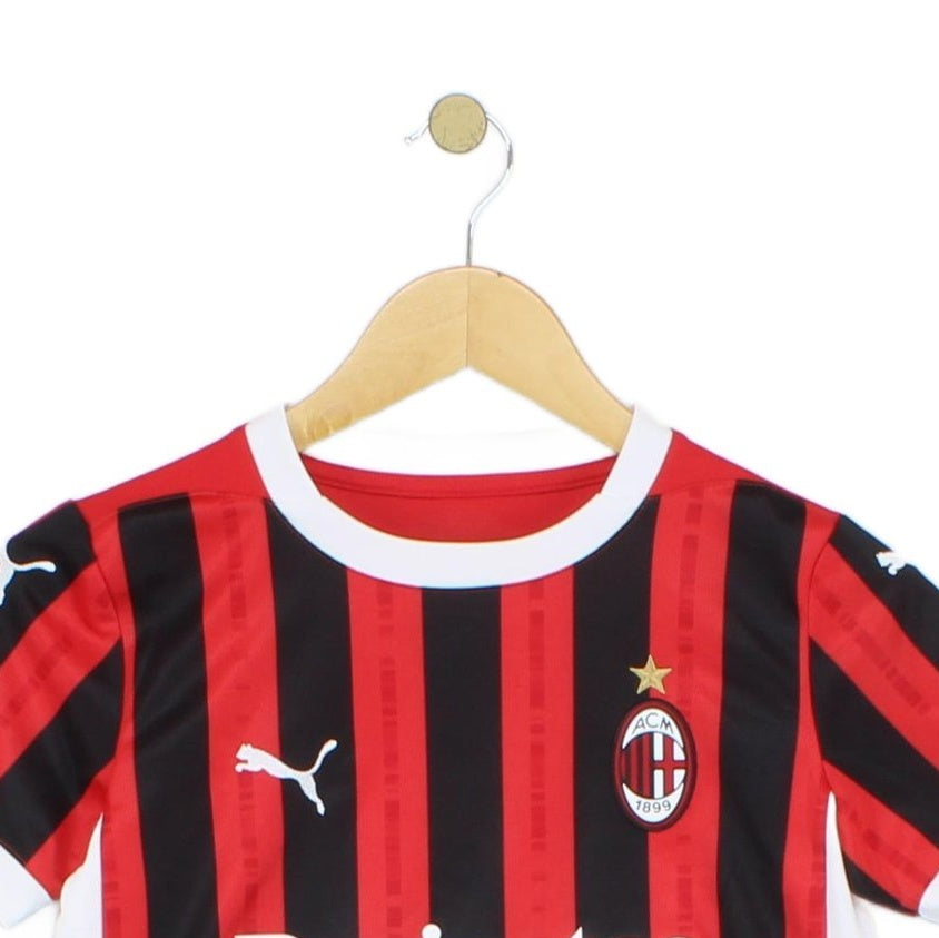 Boys Ac Milan 2024-25 Football Shirt Home Jersey