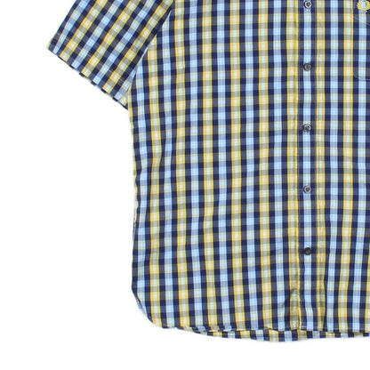 Mens Check Shirt Short Sleeve Classic