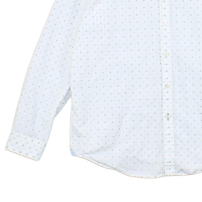 Mens Polka Dot Shirt Regular Fit Long Sleeve