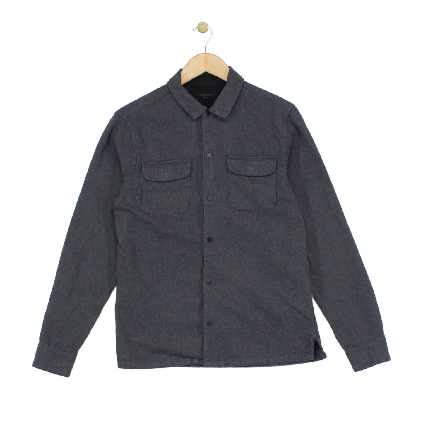 Mens Shirt Button Up Long Sleeve Snap Slim