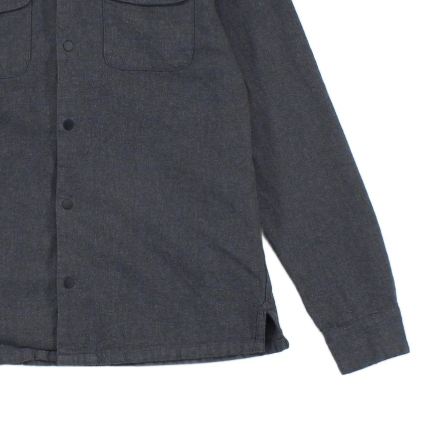 Mens Shirt Button Up Long Sleeve Snap Slim