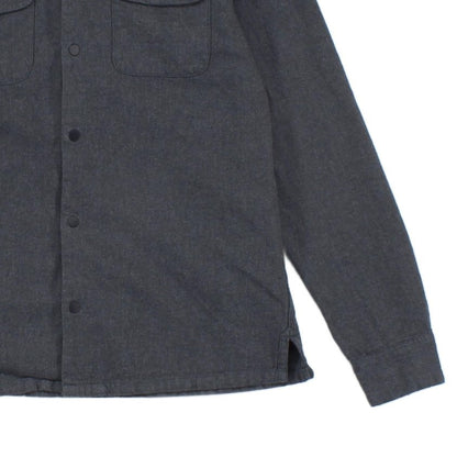 Mens Shirt Button Up Long Sleeve Snap Slim