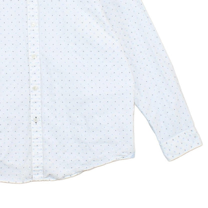 Mens Polka Dot Shirt Regular Fit Long Sleeve
