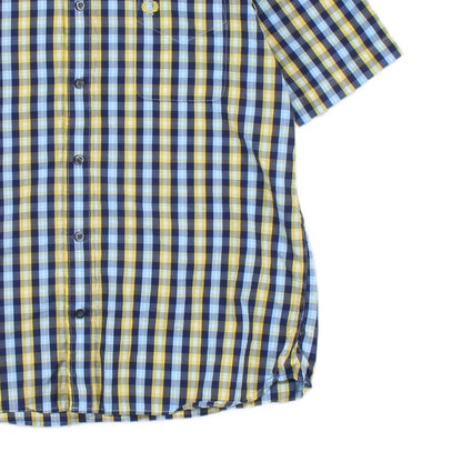 Mens Check Shirt Short Sleeve Classic