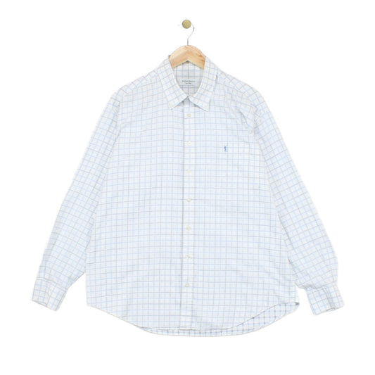Mens Check Shirt Long Sleeve Formal
