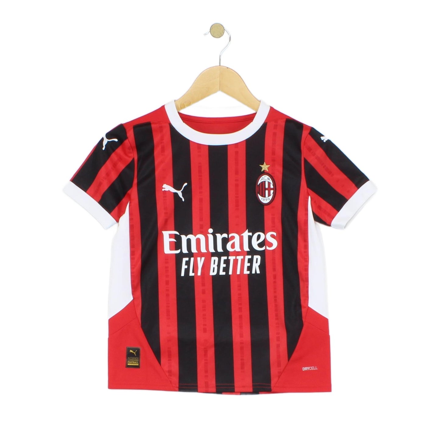 Boys Ac Milan 2024-25 Football Shirt Home Jersey
