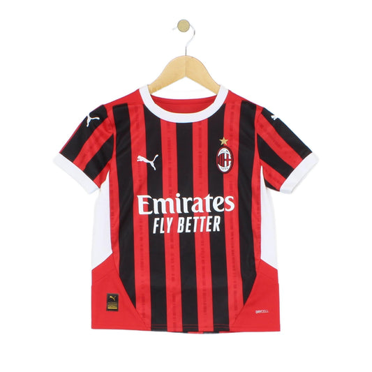 Boys Ac Milan 2024-25 Football Shirt Home Jersey
