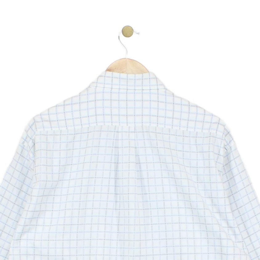 Mens Check Shirt Long Sleeve Formal