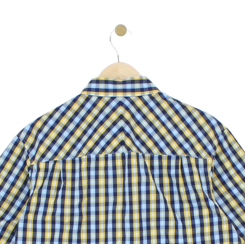 Mens Check Shirt Short Sleeve Classic