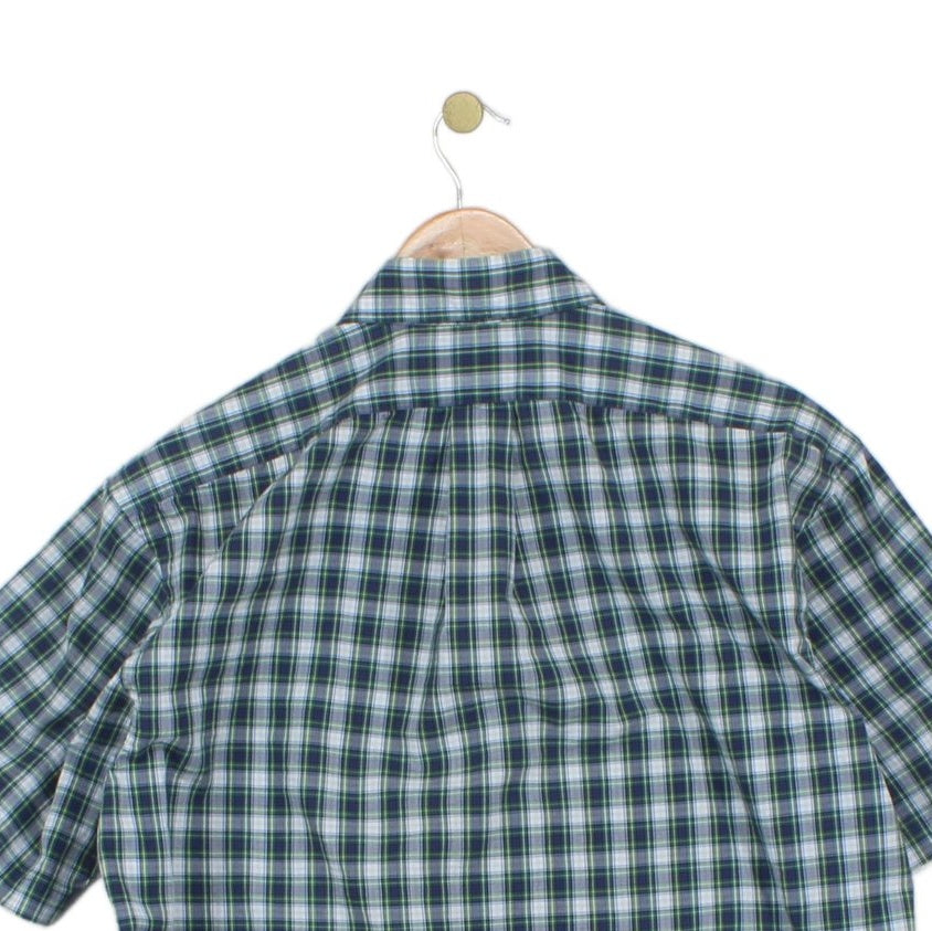 Mens Shirt  Short Sleeve Check