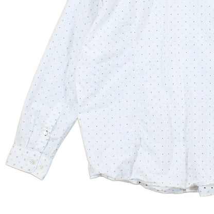 Mens Polka Dot Shirt Regular Fit Long Sleeve