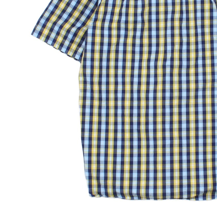 Mens Check Shirt Short Sleeve Classic
