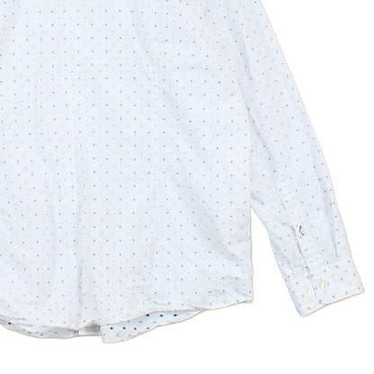 Mens Polka Dot Shirt Regular Fit Long Sleeve