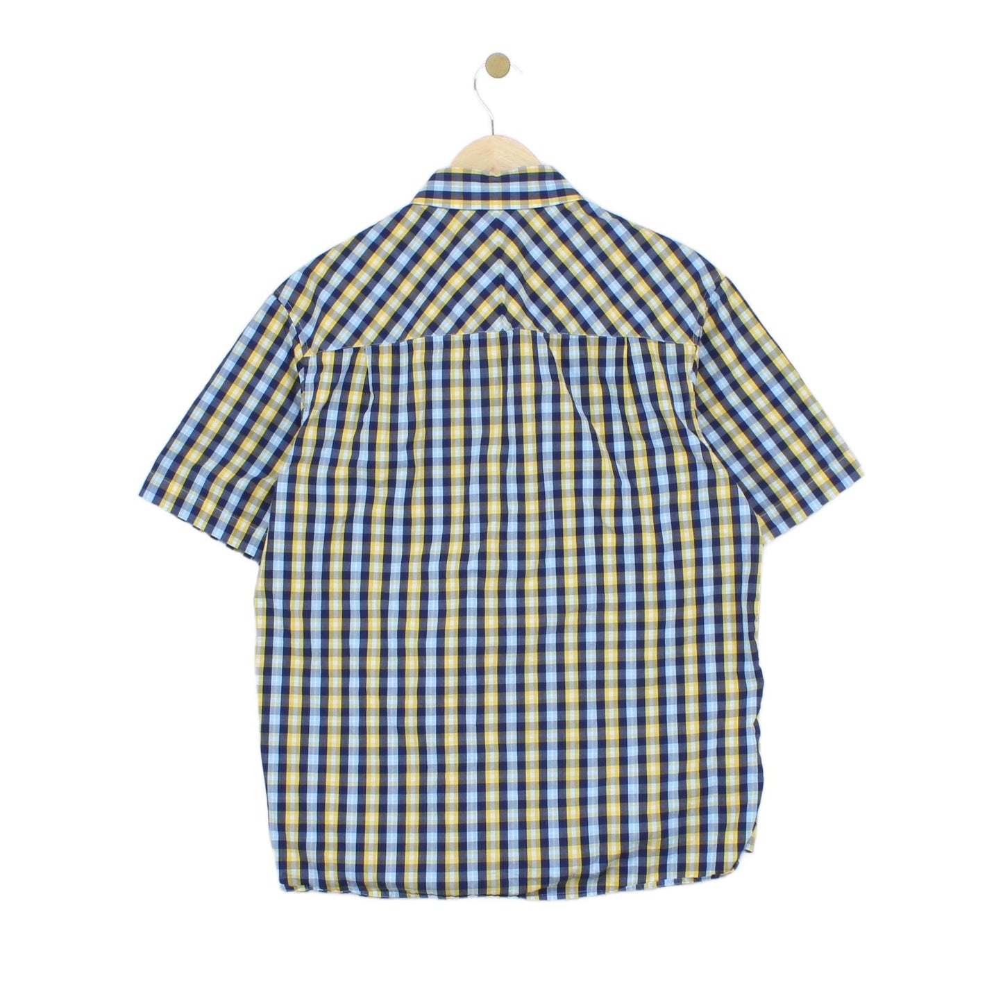 Mens Check Shirt Short Sleeve Classic
