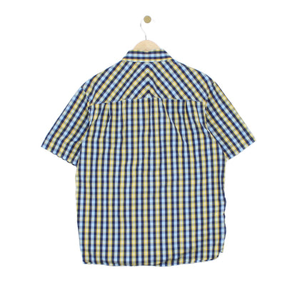 Mens Check Shirt Short Sleeve Classic
