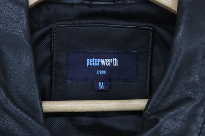 Mens Leather Jacket Full Zip Outerwear