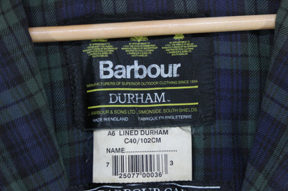 Mens Durham Waxed Jacket Uk Made Lined Hooded Full Zip