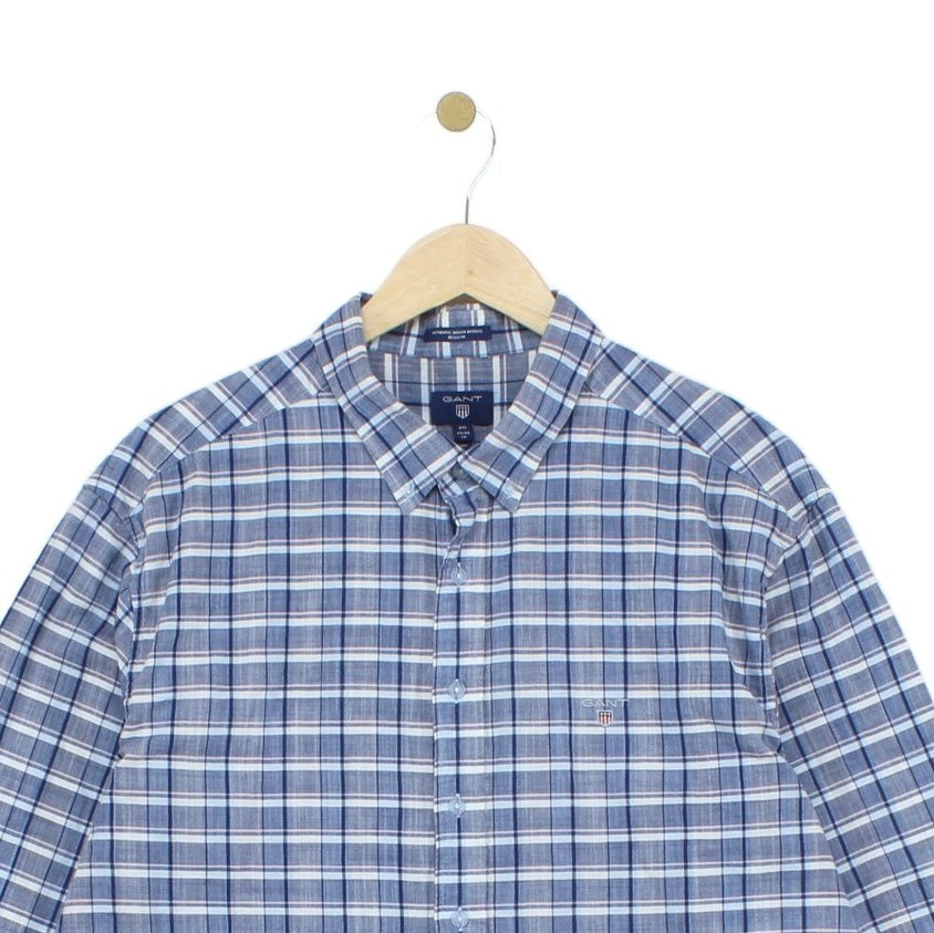 Mens Plaid Shirt Long Sleeve Button Up