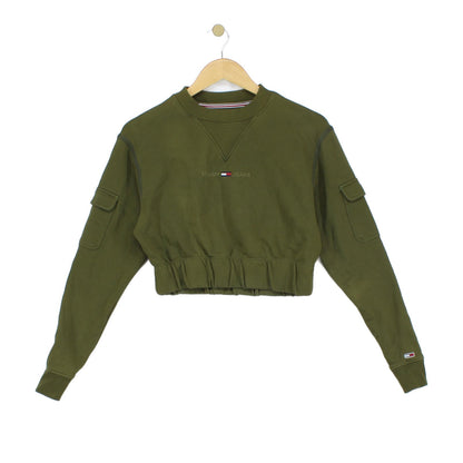 Womens Cropped Sweatshirt Cargo