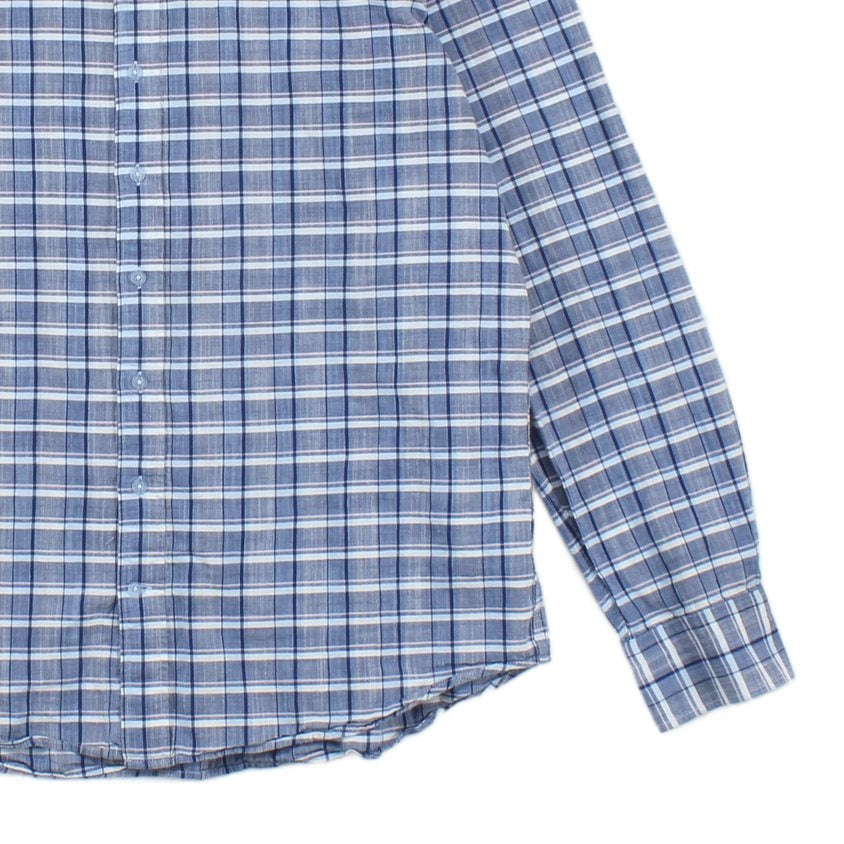 Mens Plaid Shirt Long Sleeve Button Up
