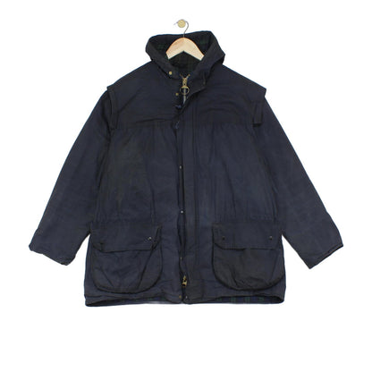Mens Durham Waxed Jacket Uk Made Lined Hooded Full Zip