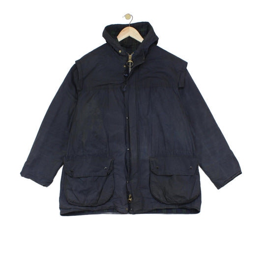 Mens Durham Waxed Jacket Uk Made Lined Hooded Full Zip