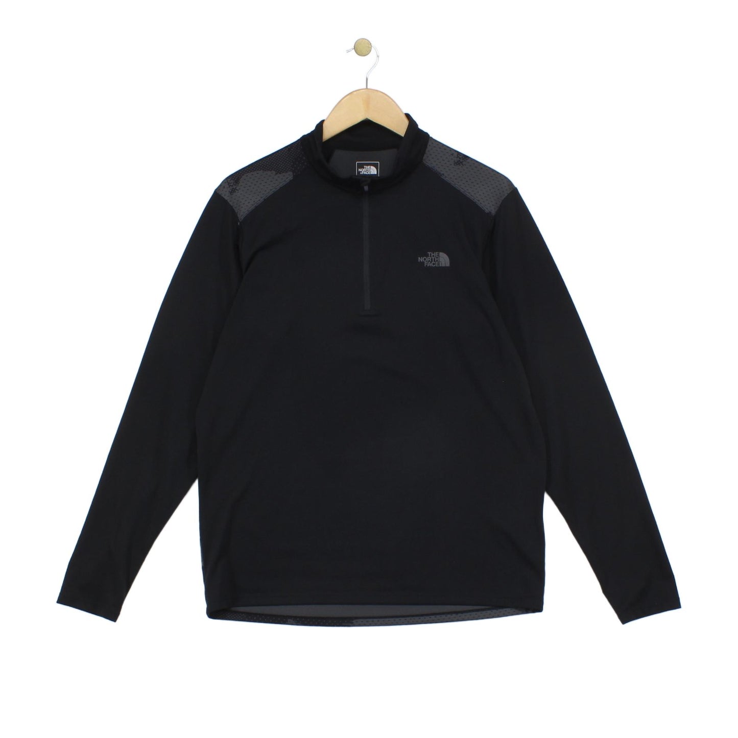 Mens 1/4 Zip T Shirt Long Sleeve Flash Dry